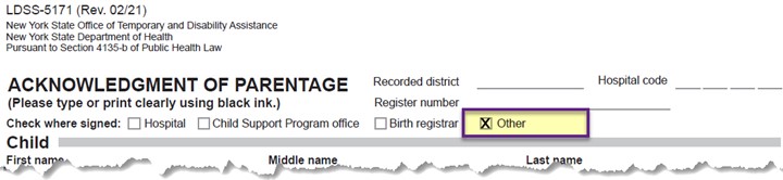 Hospital Code and where signed