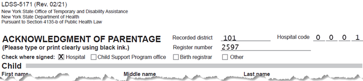 Hospital Code and where signed